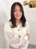 ナチュラルセミロングスタイル30代40代50代