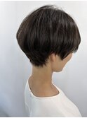 小顔ひし形 レイヤーカット 透明感カラー
