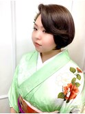 ☆ショートヘアでもナチュラルに着物に合うヘアスタイル(^○^)♪