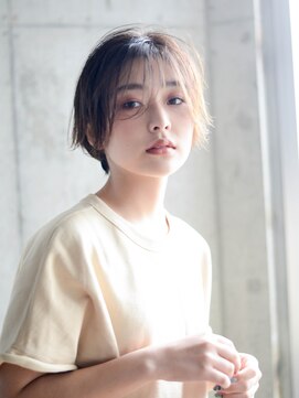 エムクランメイクス 原宿 表参道(m.clan MAKE'S) 大人かわいい/イメチェン/ラベンダーカラー/ミニボブ/前髪/黒髪