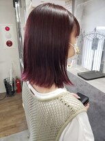 ニコ(nico...)&nbsp;韓国風カラー♪チェリーレッド&パッツンボブ☆