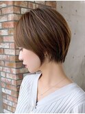 30代40代50代◎大人ナチュラルレイヤーショートボブ 表参道 橋本