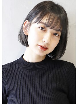 ガリカ(Gallica kinshicho) ダークグレージュ 切りっぱなしボブ シースルーバング☆