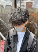 波巻きスパイラルパーマツイストスパイラルパーマメンズマッシュ