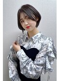 縮毛矯正×ショートボブ