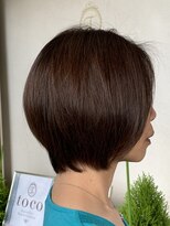 ヘア アンド フェイス トコ(Hair&Face toco)&nbsp;【2024年冬】ひし形ショートグラデーションボブ