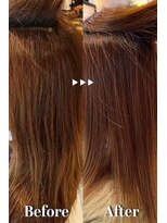 クレヨン ケース(Crayon case)&nbsp;髪質改善ブラウンナチュラルストレートサラツヤ髪縮毛矯正