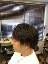ロコエル(Locoel) 残ったパーマをいかしたツーブロック