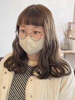 ヘアー ミュゼ 大西店(HAIR Musee) ミルクティーブラウン/ブリーチなし/ぱっつん前髪