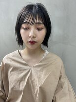 ミィ 浦和(mee)&nbsp;切りっぱなしボブ　美髪のススメ　ピンクブラウン　ボブ