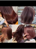 ワンブリーチでつくるピンクブラウン[池袋/髪質改善]