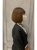 レイヤーボブ・丸みボブ・透明感カラー