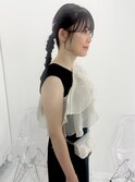《sheer/氏家》#結婚式お呼ばれ#タイト#ヘアセット#銀粉#艶髪