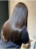 中性ストレート × オリーブブラウン