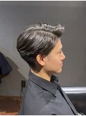 ビジネスツーブロック ストレートパーマ 七三オールバック