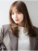 【韓国・レイヤー】 髪質改善   アッシュベージュ
