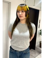 ヴィア(Via)&nbsp;10代20代/黄色×ブラウン/デザインカラー