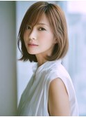 ☆ホワイトグレージュミニウルフデジタルパーマチェリーブラウン