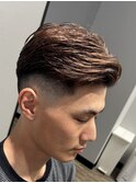 アップバング × スキンフェードショート