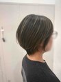 アグ ヘアー エゼ 石江店(Agu hair aise) ハイライト×丸みショートでオシャレに