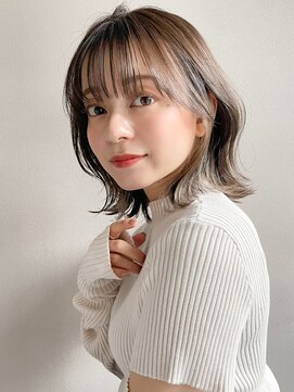 リヤン 表参道(lyann) 大人ガーリーダークアッシュ似合わせカットイヤリングカラーaa