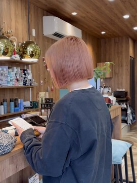 イチルノヒ(iCHIRUNOHi) bob orange pink