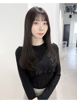 オールヘア(ALL HAIR) 【岡山駅】艶カラー×レイヤーカットで垢抜け韓国ヘア