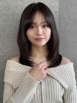 ロンド シャルム 吉祥寺(Lond charme) レイヤーカット/グレージュブラウン/韓国巻き/顔周りカット
