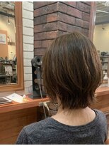 ヘアメイク フレンシア(hair make flencia) 軽やかな毛流れの大人カジュアル外ハネボブ【436スタイル】