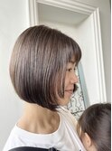 あごラインボブ&透明感カラー♪