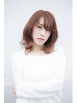 美容室 コッカ(cocca)&nbsp;コーラルピンクアッシュ＠外ハネパーマ