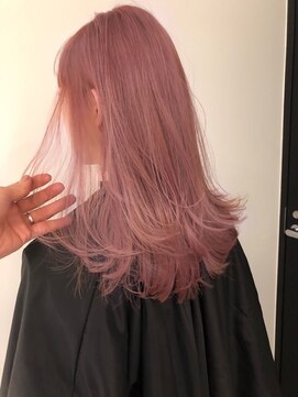 ダブルカラー ピンクベージュ L ゼロ Zelo のヘアカタログ ホットペッパービューティー