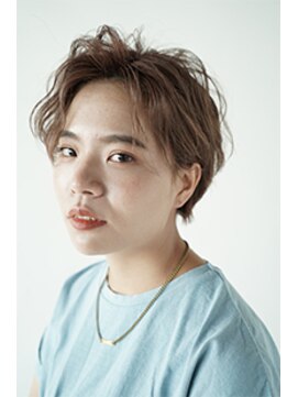 ラボヌール ヘアーウル 春日部西口店(La Bonheur hair heureux) 透け感オリーブ＆無造作ハイライト＃6