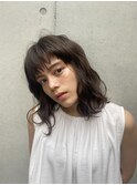 ホワイトアッシュ　ショートパーマ　佐々木