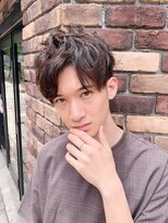 ロンド ロビン 栄(Lond robin)&nbsp;強めリッジで好感度大のアップバングスタイル