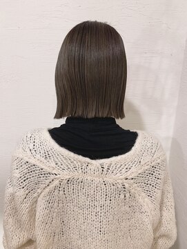 ローグ ヘアー 金町店(Rogue HAIR) ローグ金町美容室《沙月》　パツっと切りっぱなしボブ