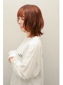 オレンジブラウン/ボブウルフ/レイヤーカット ◎ 20代30代40代
