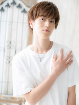 ミスターアンドミセス ファミリーカットサロンビーンズ 草加店(Mr&Mrs Beans) 西海岸風ハイトーンカラーの無造作ショートD