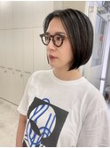 黒髪×大人ボブ