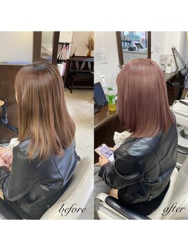 ムーブ(Moob) 女性らしい華やかな印象が魅力的なpink color【別府】