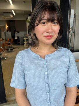 フィルム(FiLMs) くびれボブ/インナーカラー/アッシュベージュ