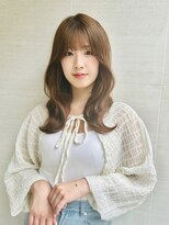 オーロ(ORO)&nbsp;黒髪ボブルフネビージュ小顔ワンレン前髪