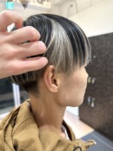 ネオヘアー 京成曳舟店(NEO Hair) 刈り上げマッシュ/インナーカラー/ホワイトベージュ/曳舟