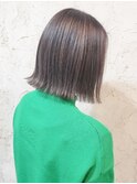 【Flor_戸塚】*外はねボブ+シルバーグレージュ*