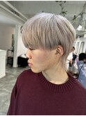 【kento限定カラー】ホワイトブロンド/マッシュウルフ