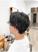 【メンズ★大名】シャドウパーマ×ウルフカット×ツーブロック