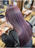 ブリーチ2回！紫カラー！