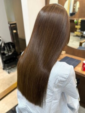 リッチ 菊名店(Rich) オリーブベージュ　髪質改善トリートメント　ロングストレート