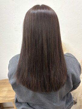 エフバイラブランシュ 大宮東口店(ef by La Blanche) 大宮/大宮美容室/サイドバング/顔まわりカット/ピンクベージュ