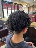 刈り上げ×メンズパーマ